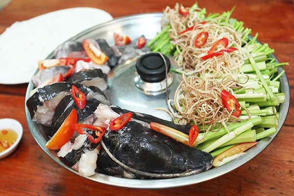 Lẩu cá lăng măng chua